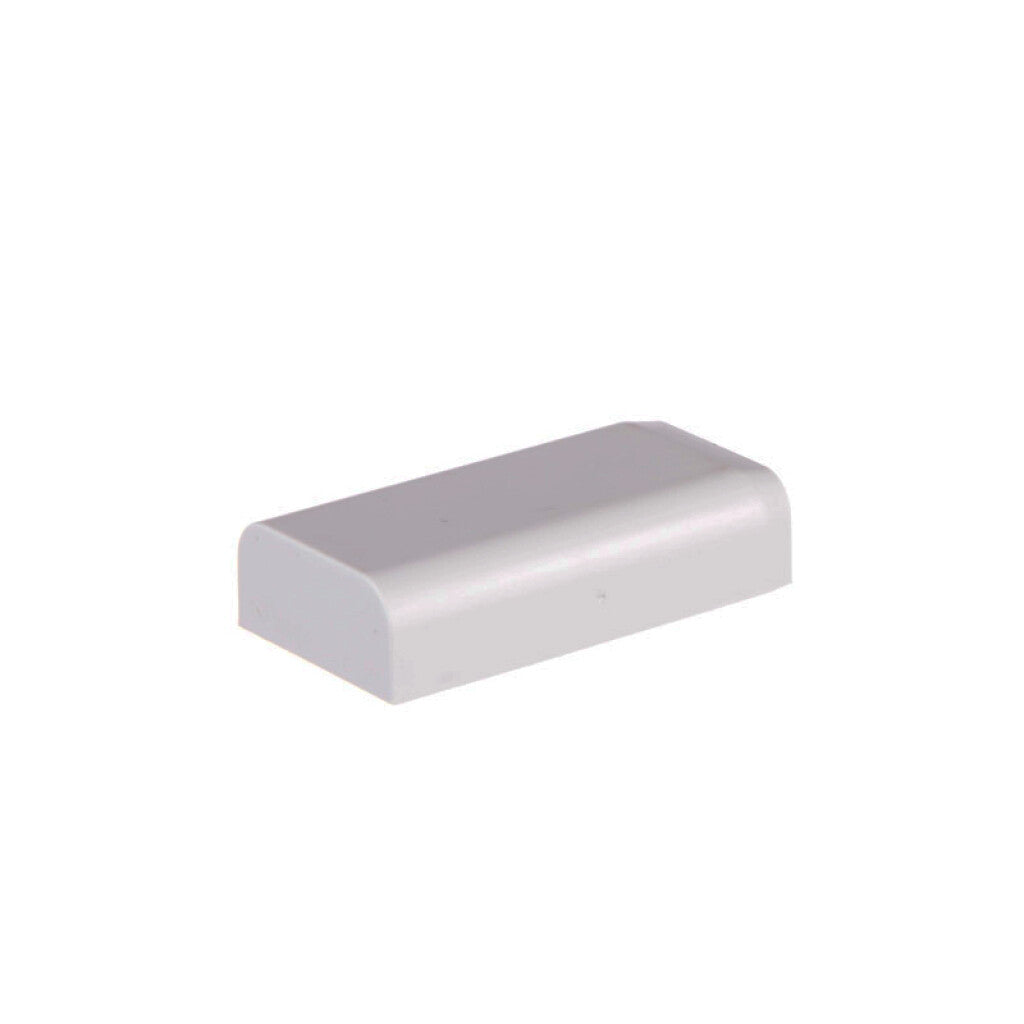 Tapa extremo blanca para ducto 20x10mm - ZO0415