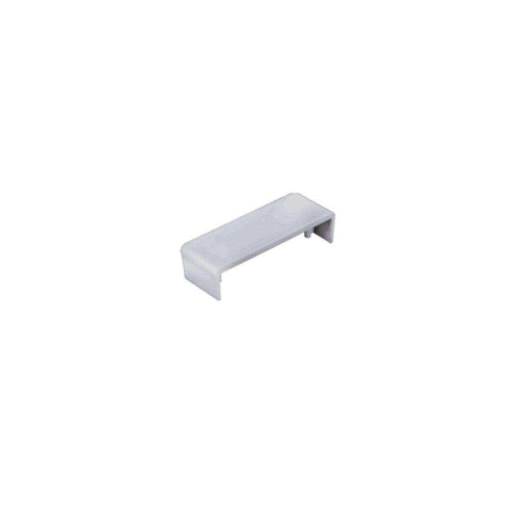 Tapa extremo plástica 20x12mm color blanco - DX0415