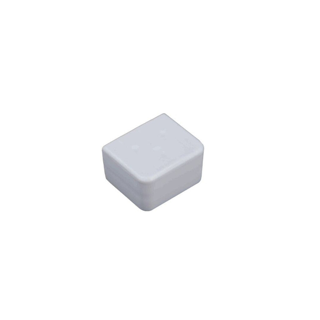 Tapa extremo plástica 20x20mm color blanco - DX0315