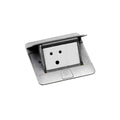 Tapa p/caja de piso o mueble de 3 módulos aluminio - LJ3804