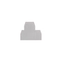 Tapa para borne doble piso gris BKND-04 - ZO5231