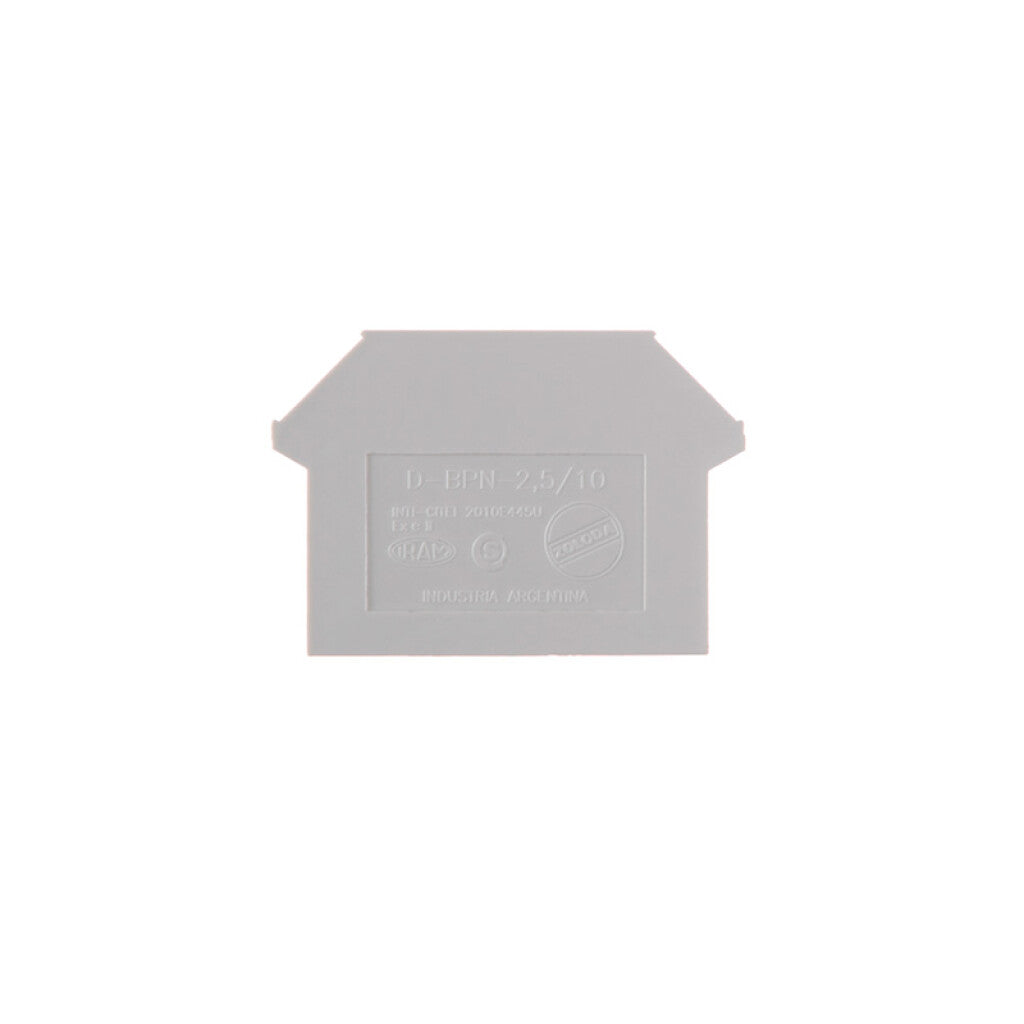 Tapa para bornera gris BPN-2,5-04-06-10 - ZO5210