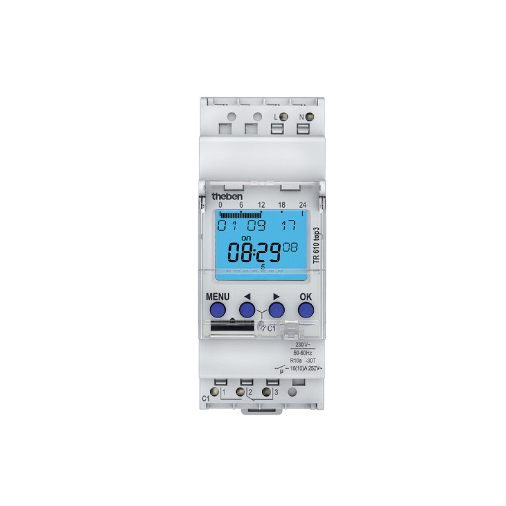 Temporizador digital programable riel din TR610 - THE005