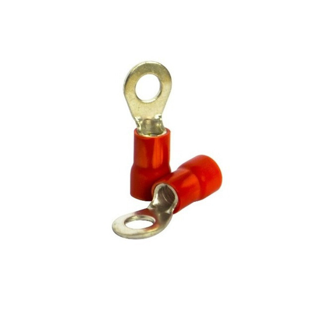 Terminal anillo M6 10mm² rojo preciox100un. AN3205 - HR0810