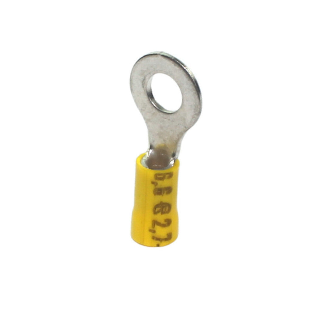 Terminal anillo M6 p/cables: 2,7-6,0mm2 amarillo - HR0609W
