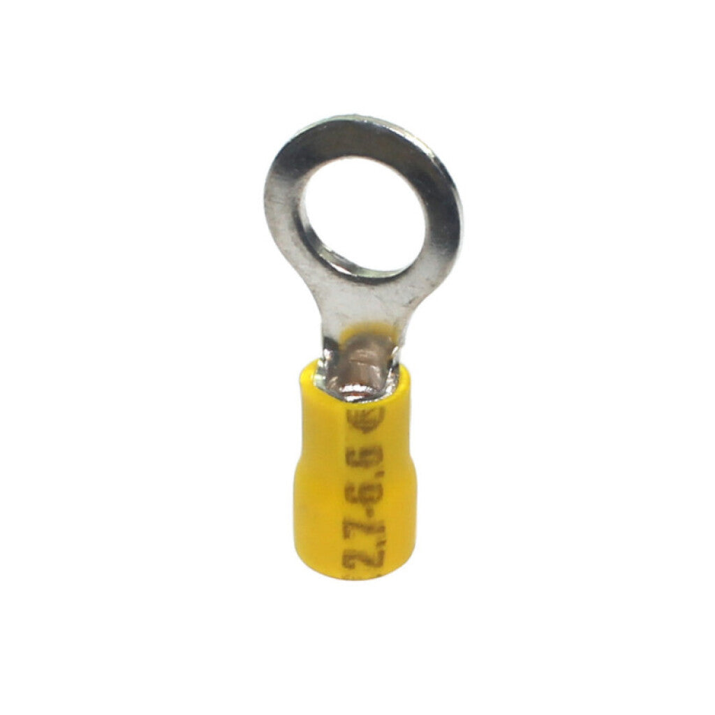 Terminal anillo M8 p/cables: 2,7-6,0mm2 amarillo - HR0615W
