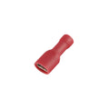 Terminal ench.hembra M3 p/cables: 0,25-1,5mm2 rojo - HR2613W