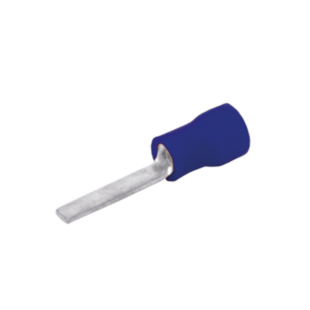 Terminal pino chato 9mm 1,30-2,60mm² azul 100uds. - HR2222