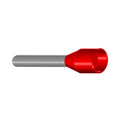 Terminal tipo pino p/1 conductor, cal. 1mm2, rojo - HI7010