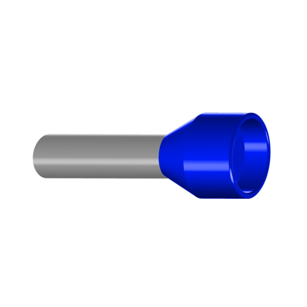 Terminal tipo pino p/1 conductor, cal. 2,5mm2 azul - HI7020