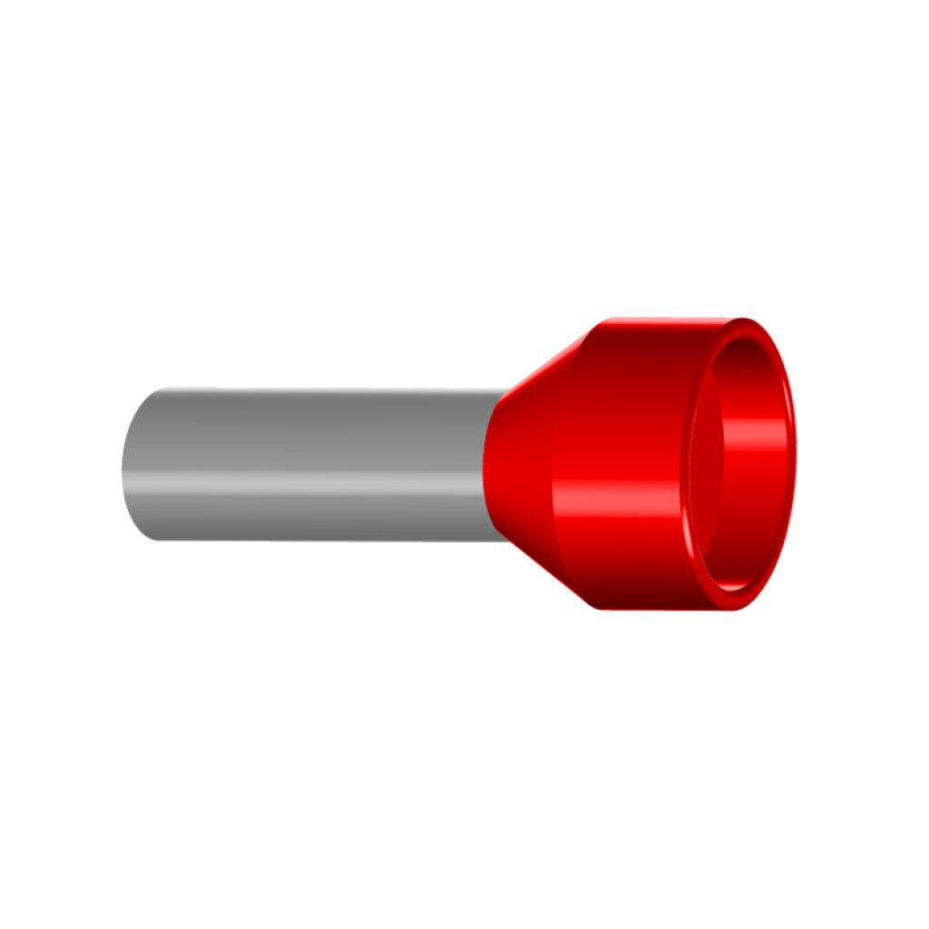 Terminal tipo pino p/1 conductor, cal. 35mm2, rojo - HI7050