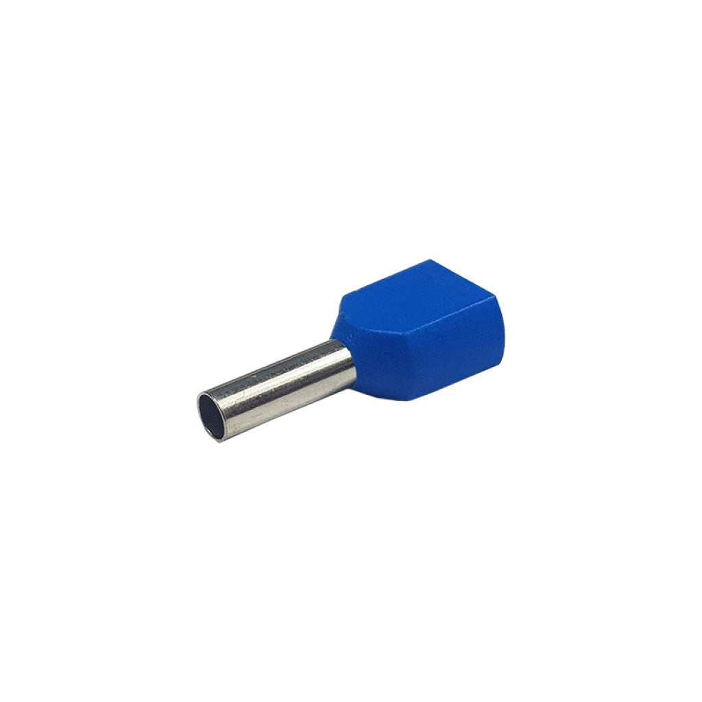 Terminal tipo pino p/cable de 2x16mm2, color azul - WI3562