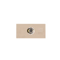 Toma de TV coaxial 1 módulo, 75Ohms, color beige - M46225
