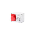 Tomacorriente c/ llave ext. IP44 3P+T 16A 6HS 380V - GG6008