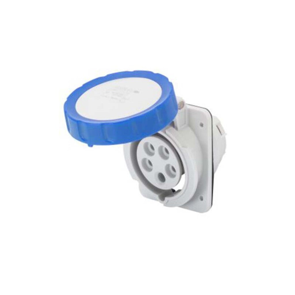 Tomacorriente emb. ind. 3P+T 16A 9H 220V IP67 azul - GG2228