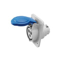 Tomacorriente emb. industrial 2P+T 32A 6H 220V az - GG2216