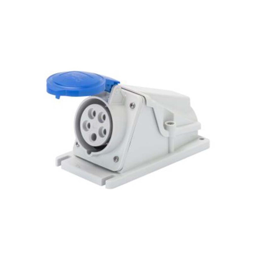 Tomacorriente ext. ind. 3P+T 16A 9HS 220V azul - GG2478