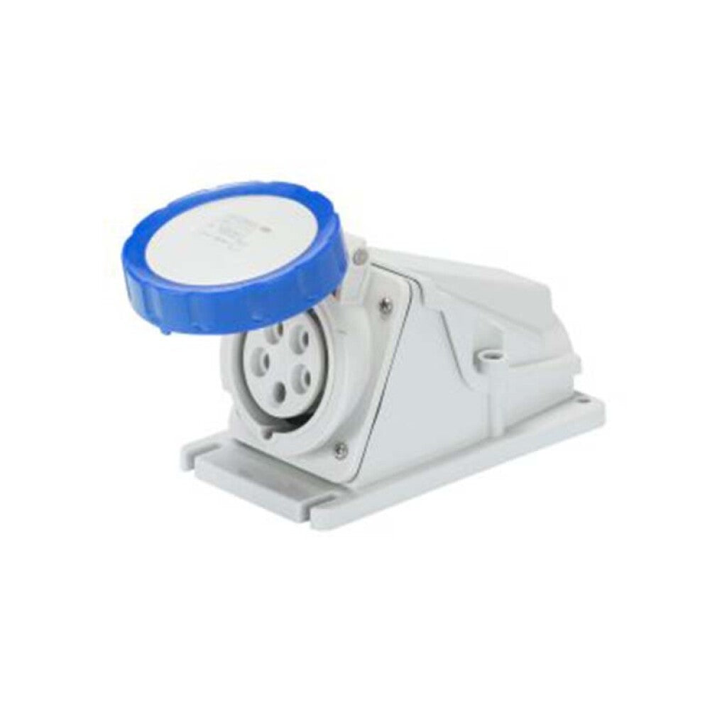 Tomacorriente ext. ind. IP67 3P+T 32A 9H 220V azul - GG2512