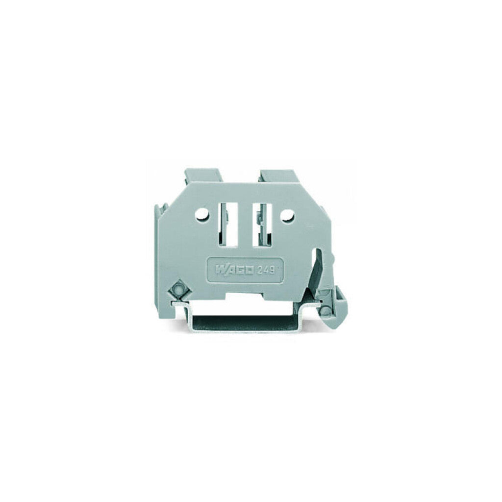 Tope p/riel din 10mm de ancho, color gris - WG1570