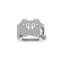 Tope p/riel din, 6mm de ancho, color gris - WG0505