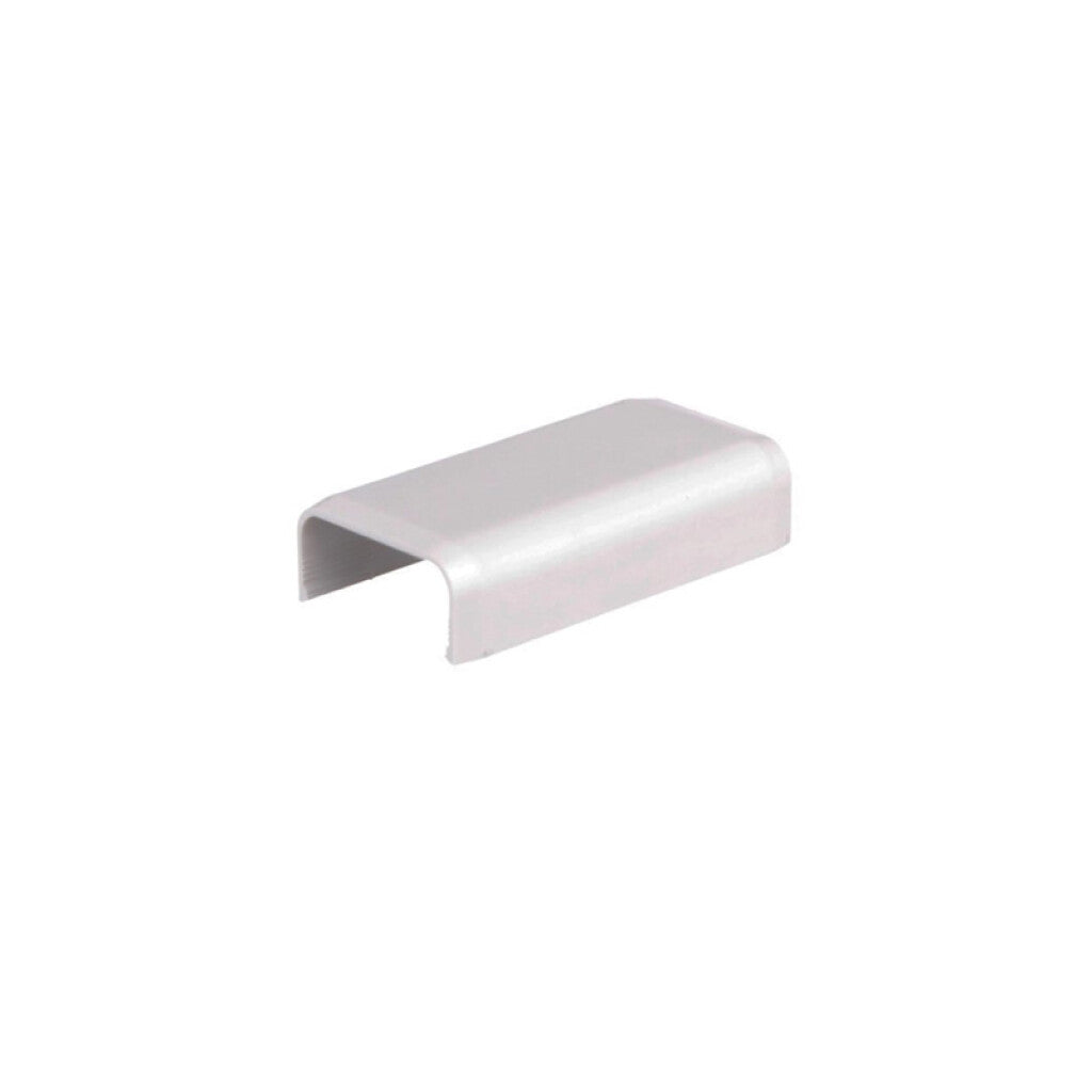 Unión recta blanca para ducto 20x10mm - TA5055