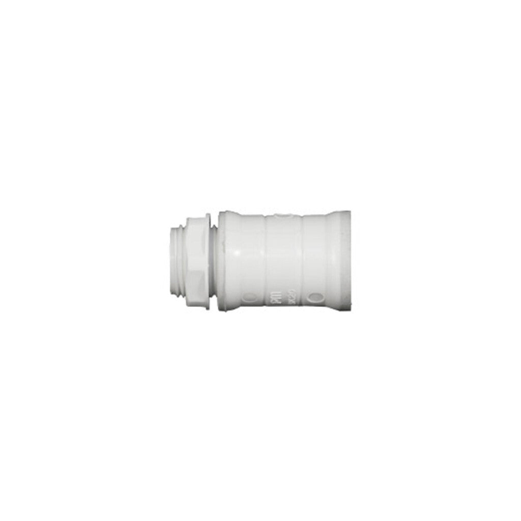 Unión Tubo-caja 25mm blanco - C33362