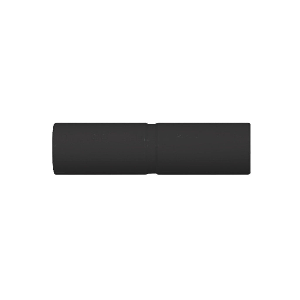 Unión Tubo-Tubo Ø25mm PVC negro - C36214