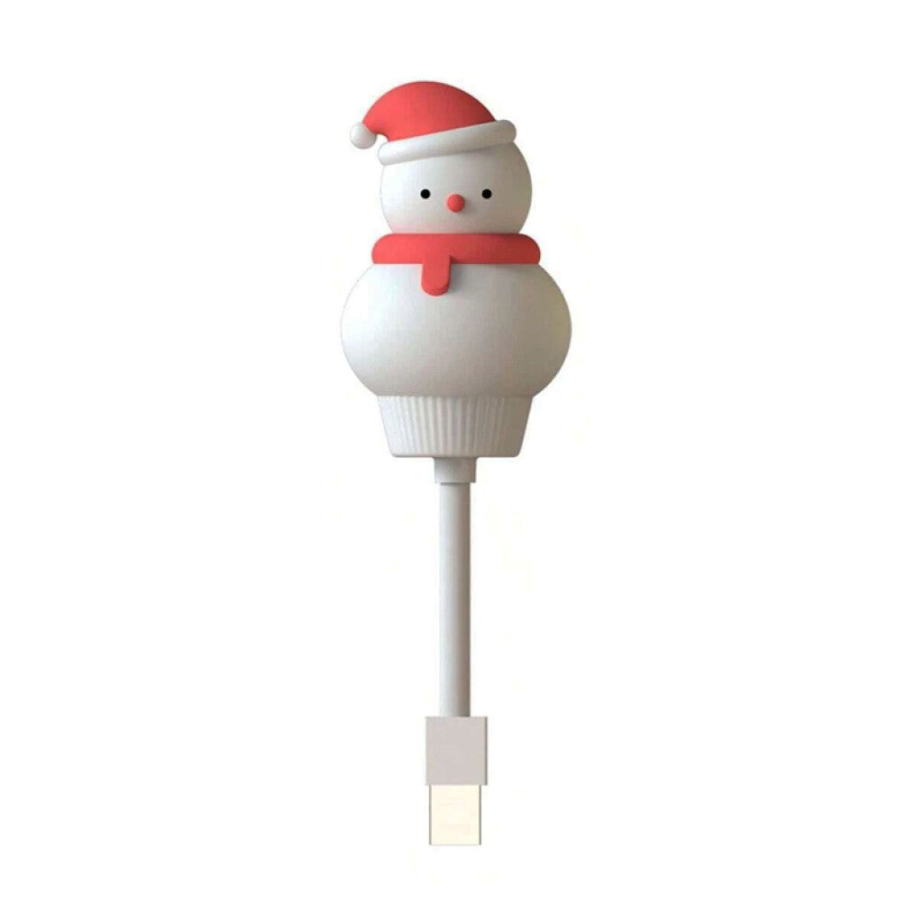 Veladora portátil USB con forma de muñeco de nieve - AI9412